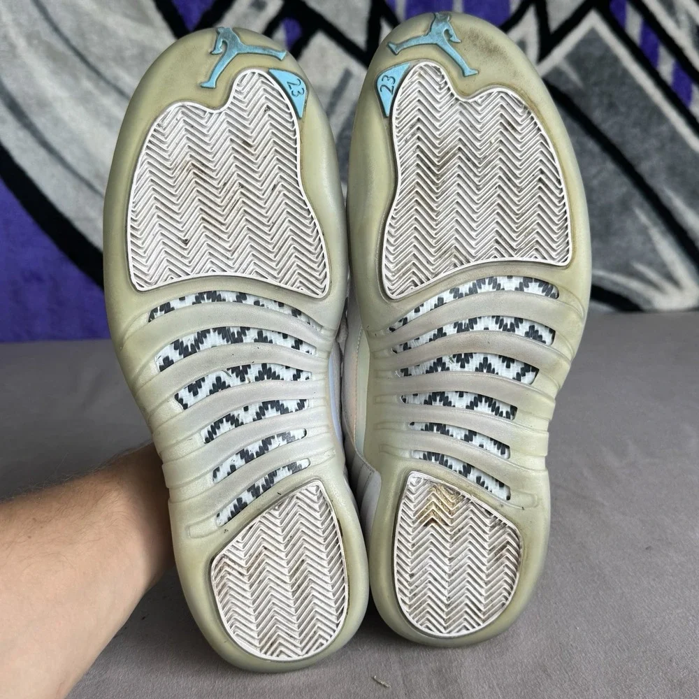 Size 13 - Nike Air Jordan 12 Low Retro Easter DB0733-190 White/Blue